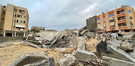 CH1967277 Rubble and destruction in Rafah Gaza