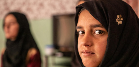 CH1668992 Benefsha and her family fled conflict and now live in Kabul Afghanistan