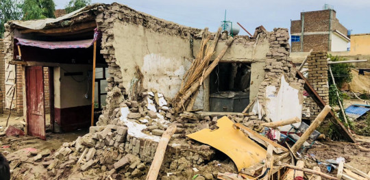CH1714396 Homes damaged by severe flash floods in Nangarhar province Afghanistan 2