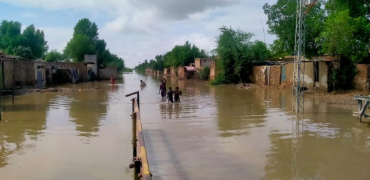 CH1717979 Flood damage in Jaffarabad District Balochistan