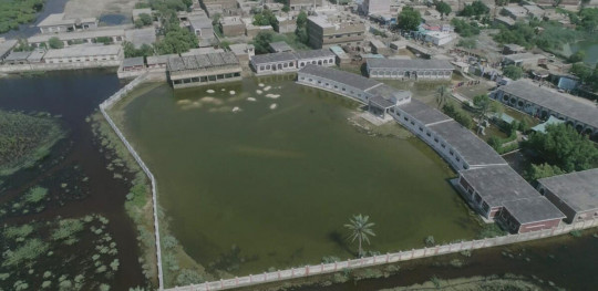 CH1718945 Aerial photos of flooding in Umerkot Sindh Province Pakistan