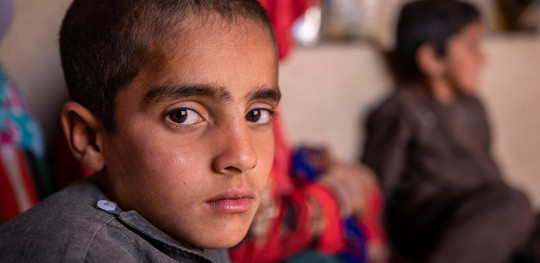 CH1739070 Mujtaba 8 at his home in the Jawzjan province of northern Afghanistan where he lives with his family