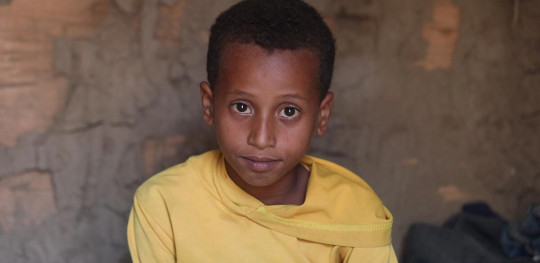 CH1740349 A portrait of Zaid 9 in his home near Taiz Yemen