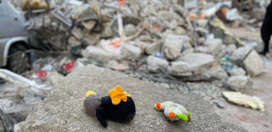 CH1774679 Belongings of the victims of the earthquake among the rubble in Antakya Hatay Province South Turkiye