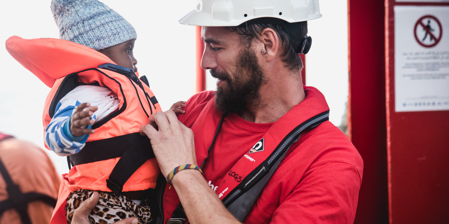 child rescued at sea