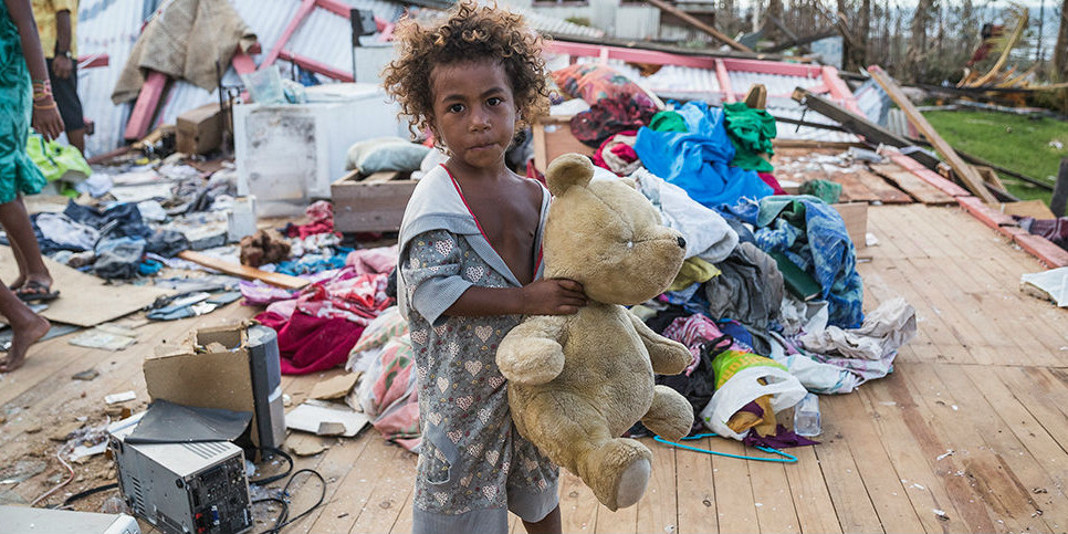 girl with bear