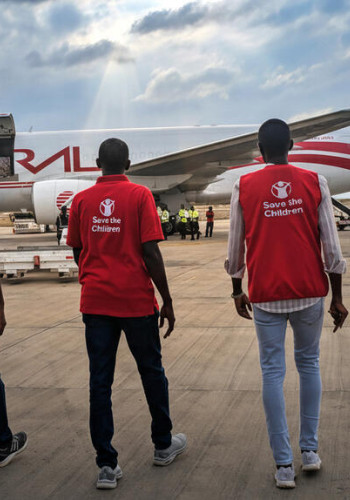 CH11486054 Cargo Plane delivering aid at Port Sudan airport