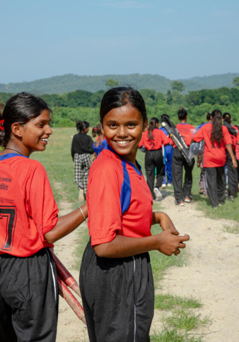 CH1875485 Ria 16 playing cricket in Saptari Nepal v2