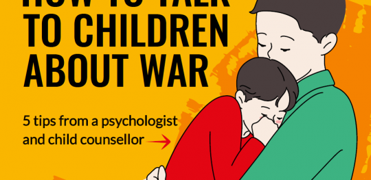 how to talk to children about war